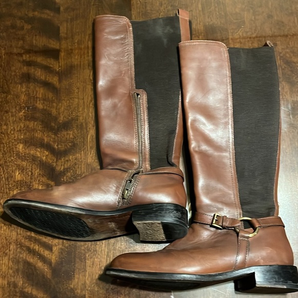 Johnston & Murphy Women's Brown Knee-High Riding Boots- genuine leather - Picture 11 of 16